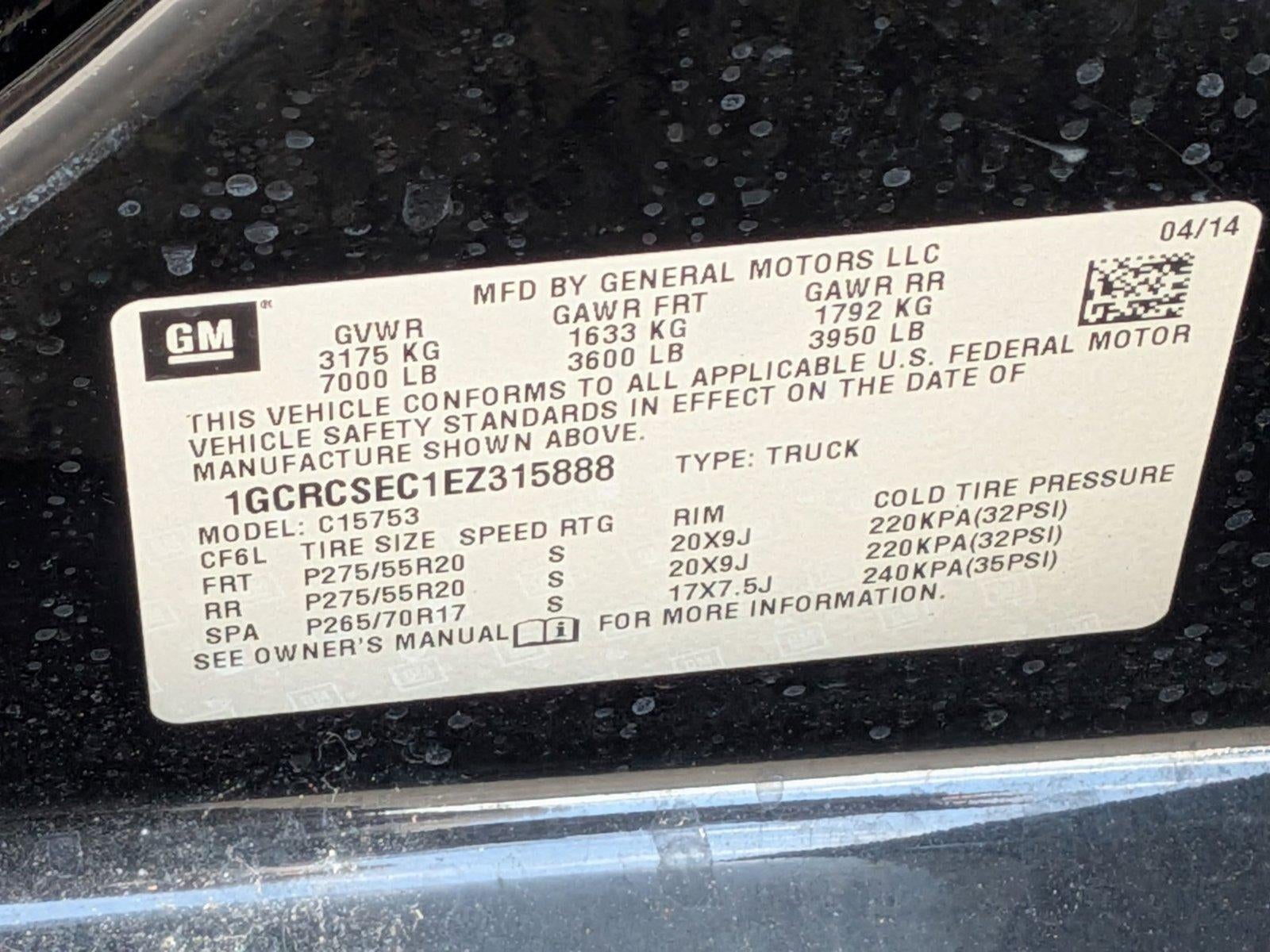 2014 Chevrolet Silverado 1500 LTZ