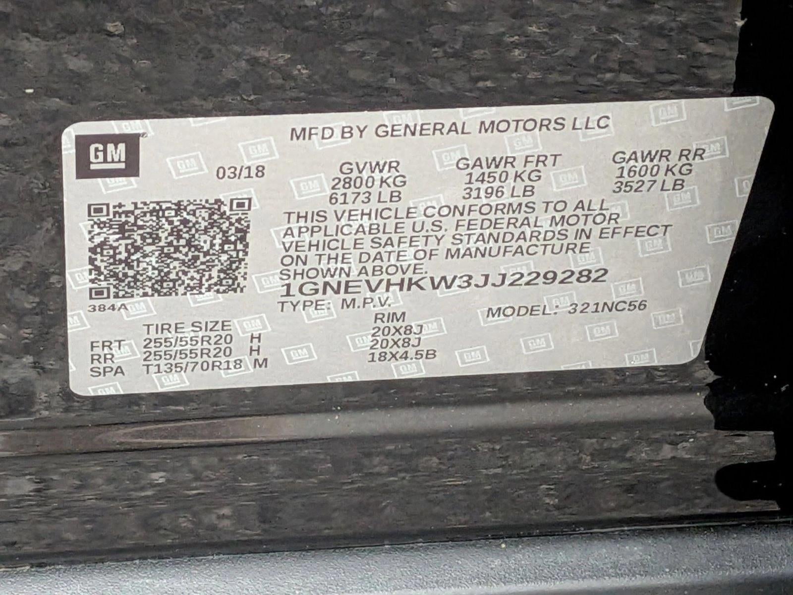 2018 Chevrolet Traverse LT Leather