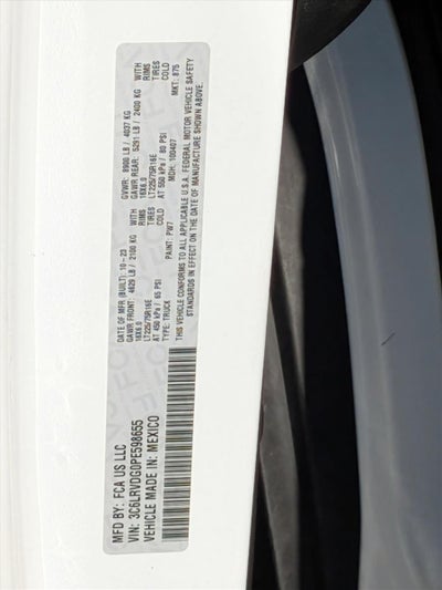 2023 RAM ProMaster Cargo Van Base