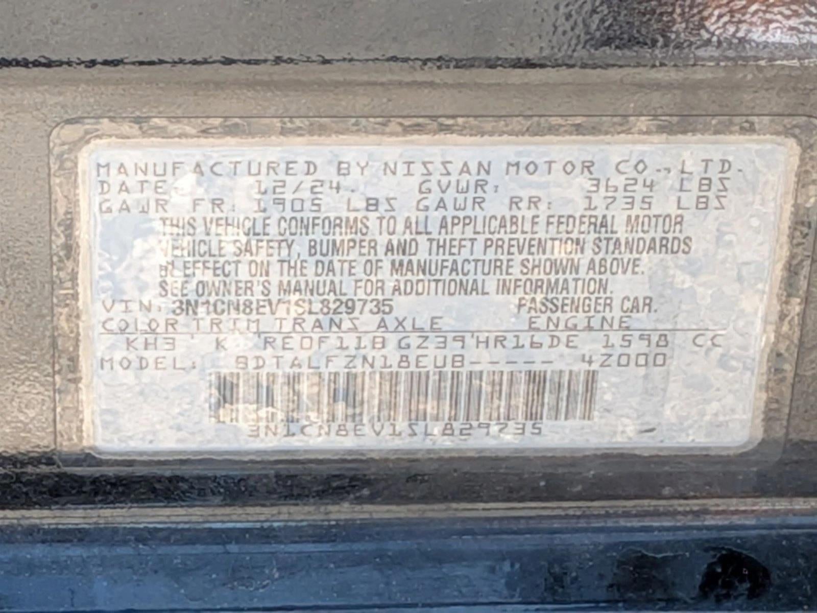2025 Nissan Versa 1.6 SV