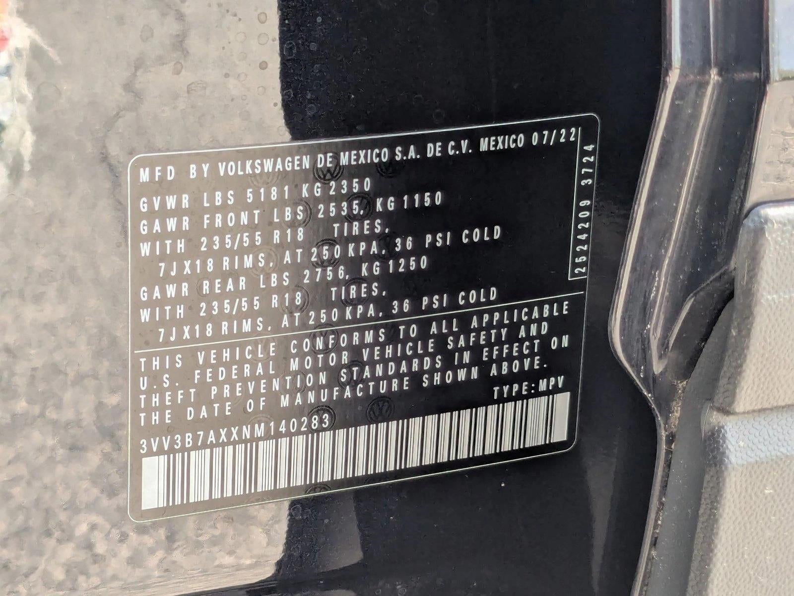 2022 Volkswagen Tiguan 2.0T SE