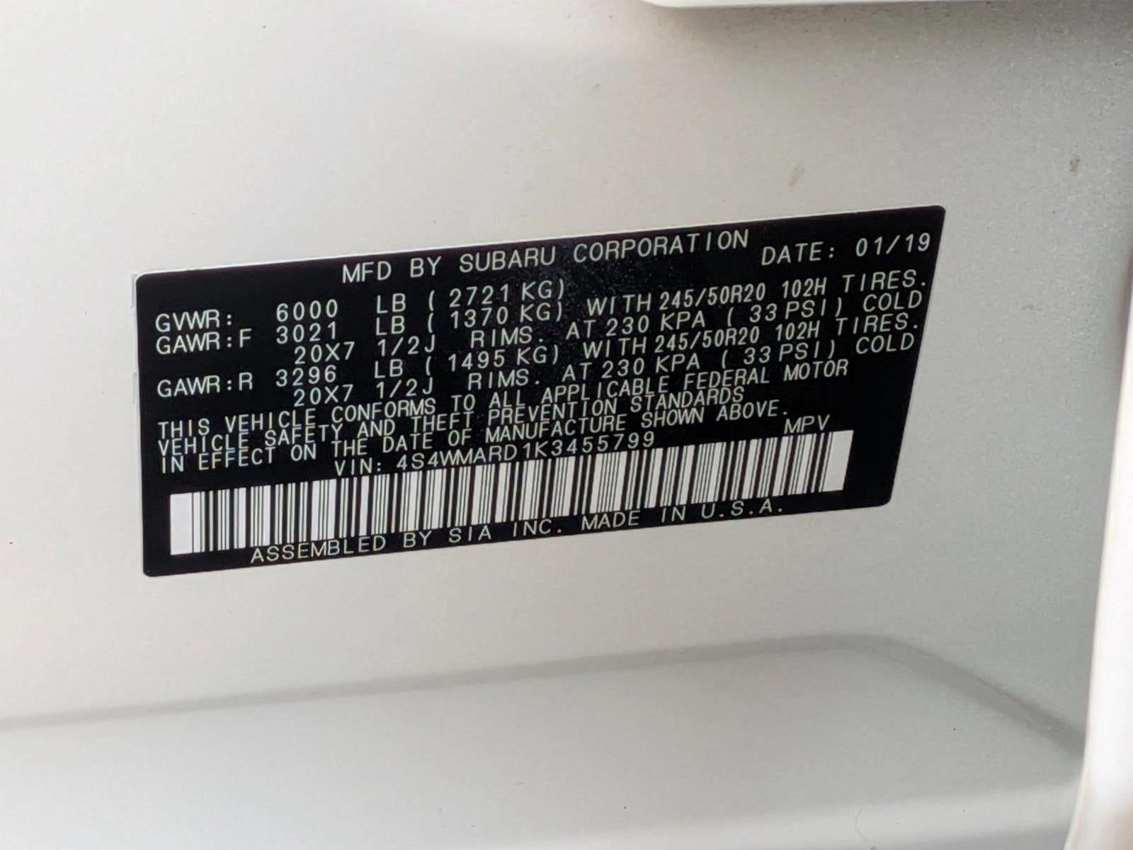 2019 Subaru Ascent Touring