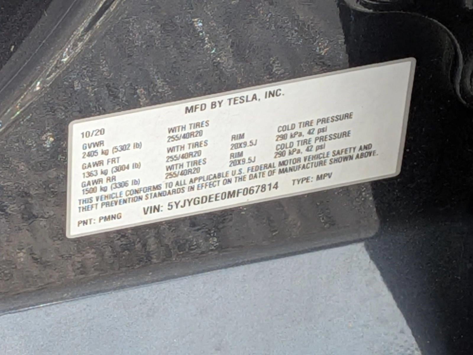 2021 Tesla Model Y Long Range Dual Motor All-Wheel Drive