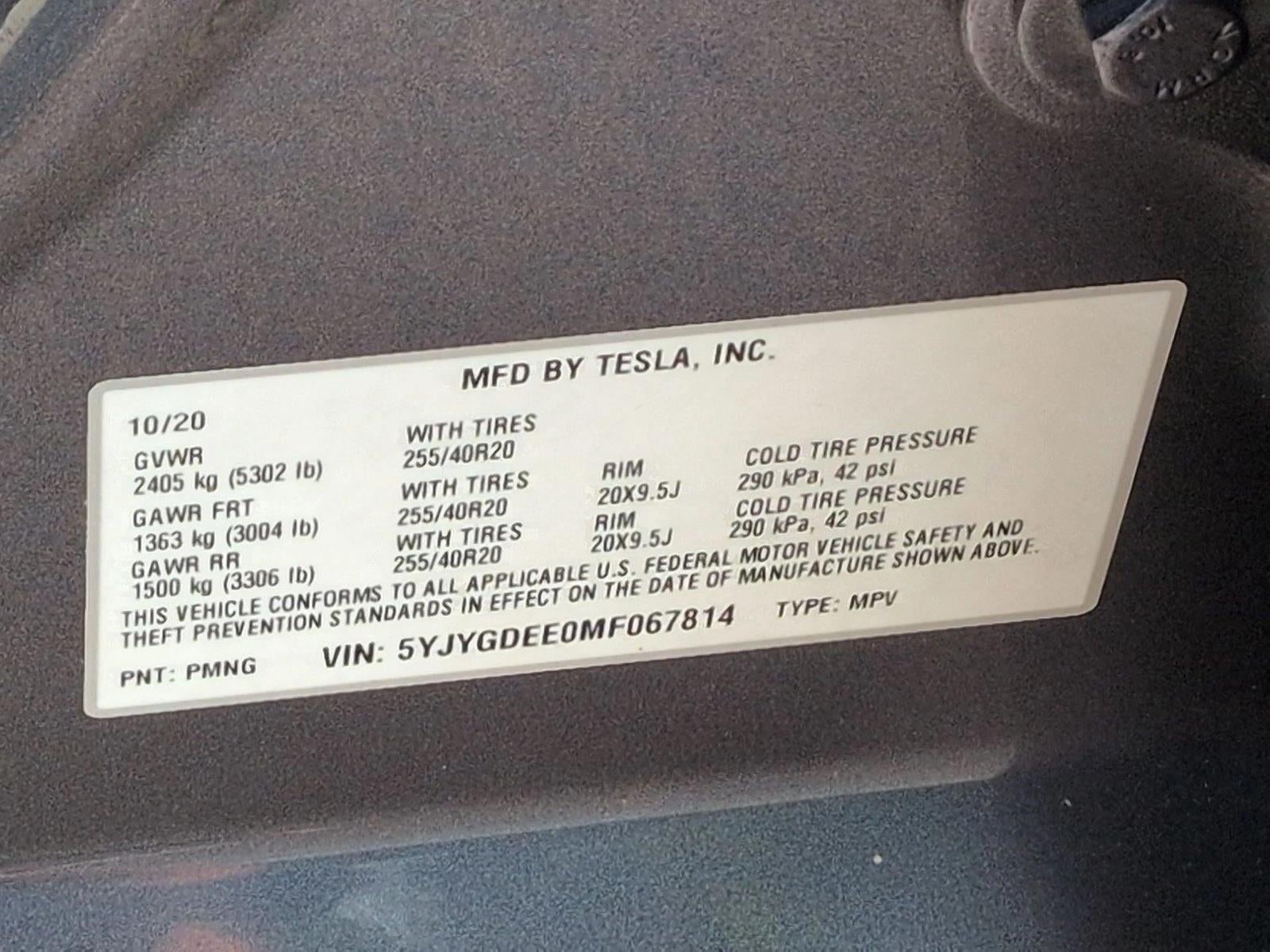 2021 Tesla Model Y Long Range Dual Motor All-Wheel Drive
