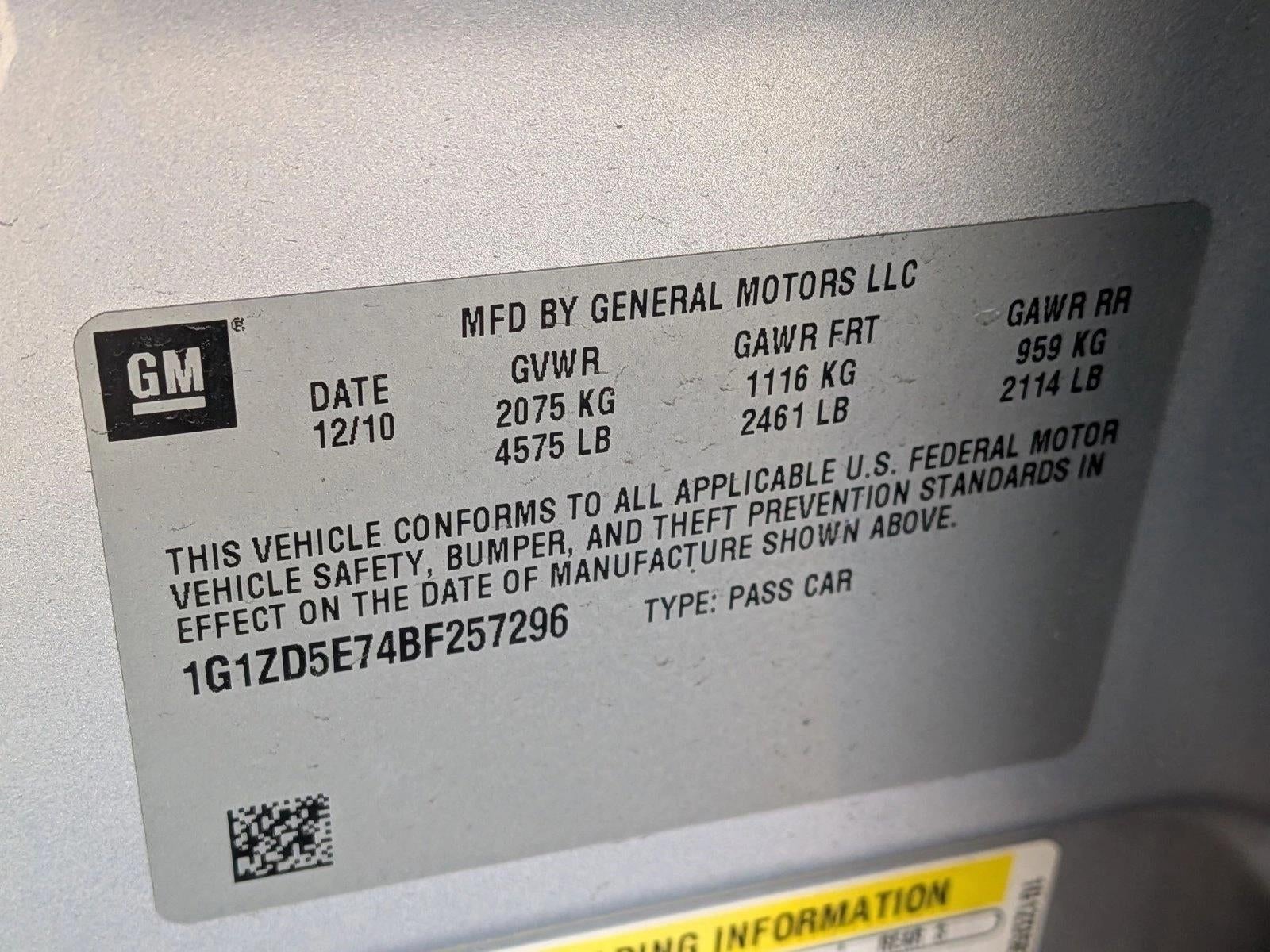 2011 Chevrolet Malibu LT w/2LT