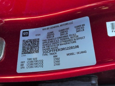 2024 Chevrolet Colorado ZR2