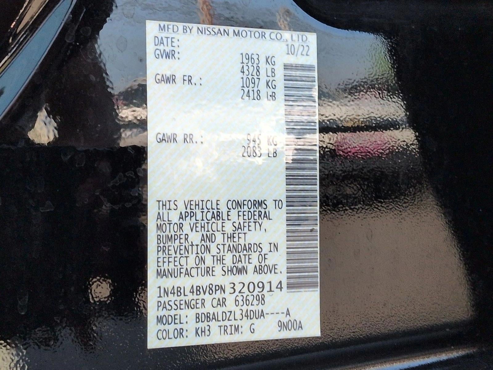 2023 Nissan Altima S FWD