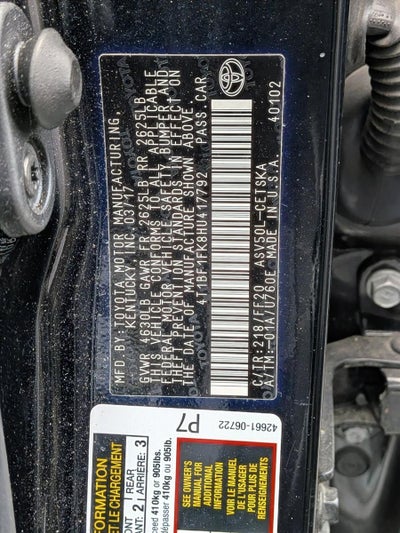 2017 Toyota Camry SE