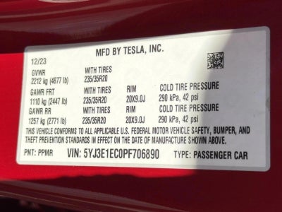 2023 Tesla Model 3 Performance