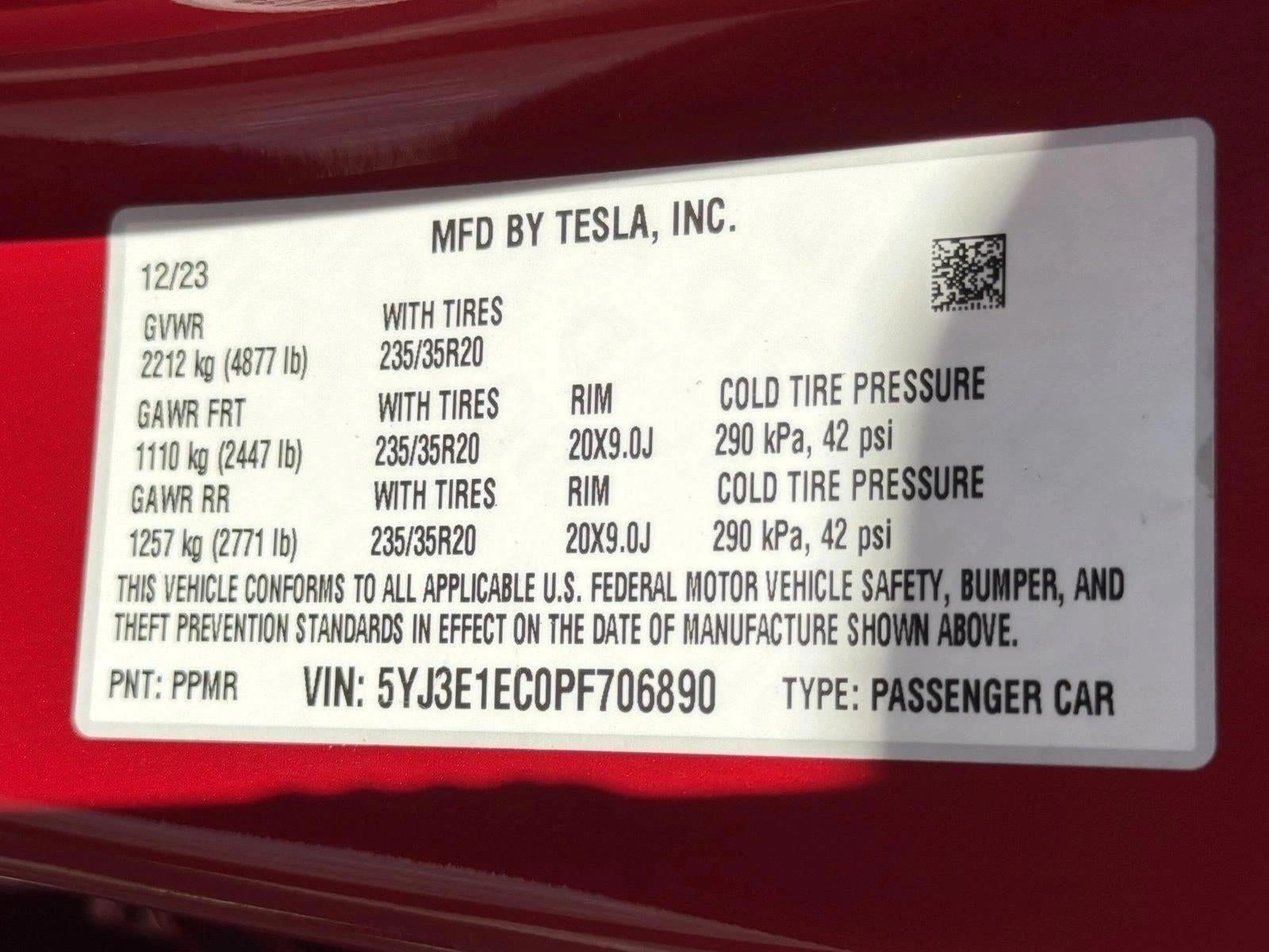 2023 Tesla Model 3 Performance