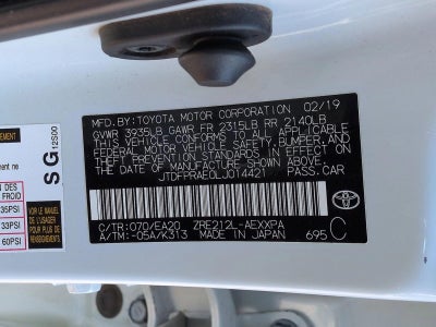 2020 Toyota Corolla XLE