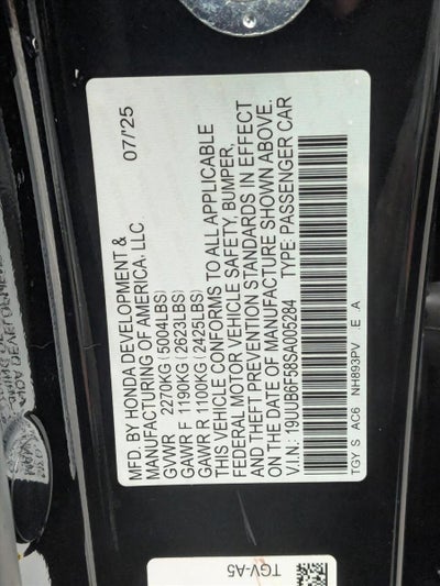 2025 Acura TLX SH-AWD w/A-Spec Package