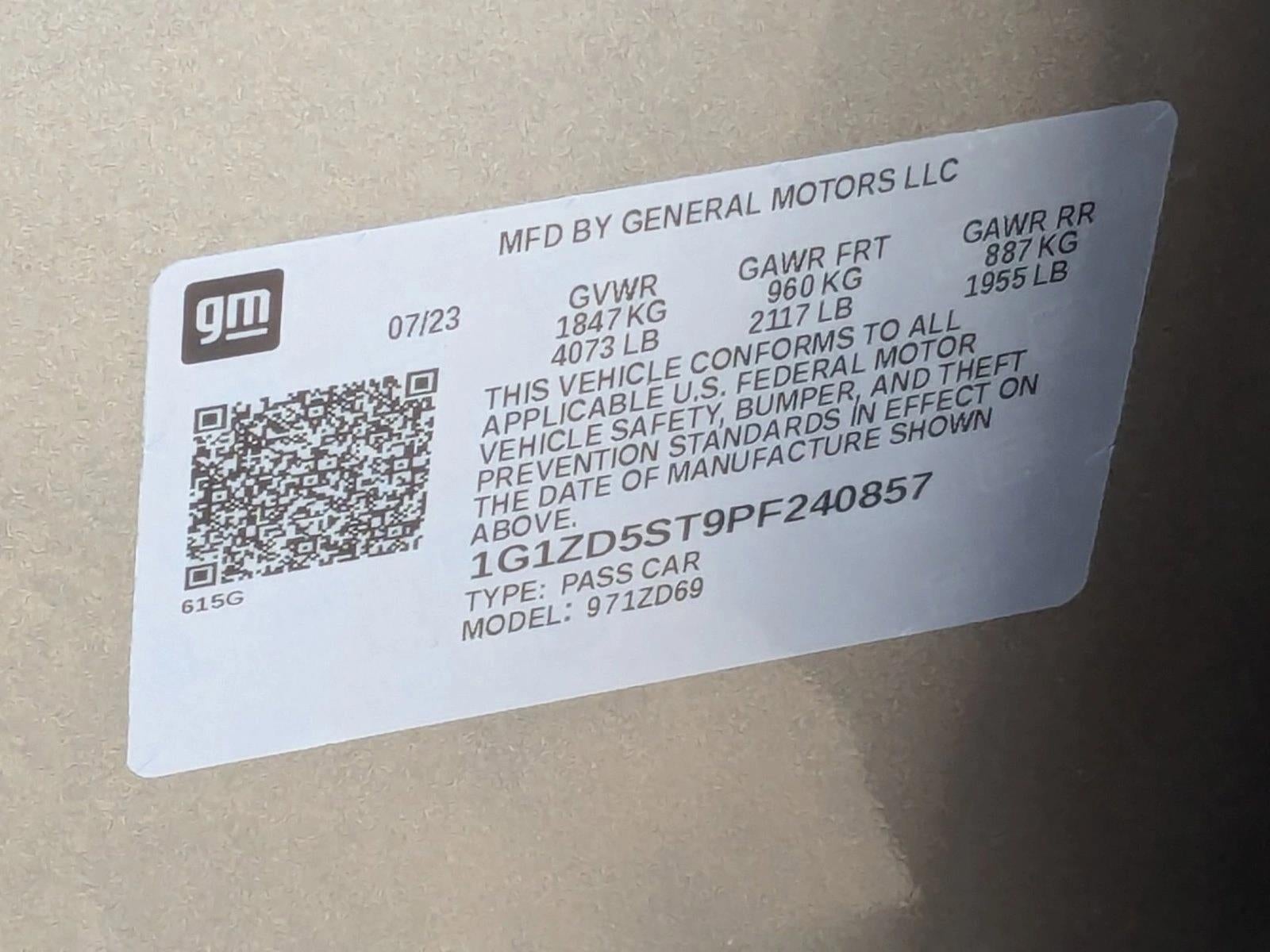 2023 Chevrolet Malibu 4dr Sdn 1LT