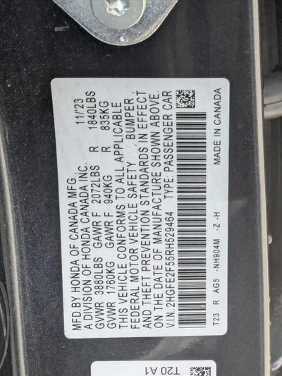 2024 Honda Civic Sedan Sport CVT