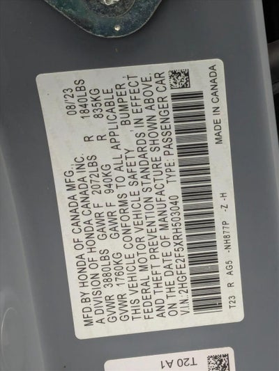 2024 Honda Civic Sedan Sport CVT