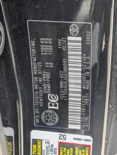 2025 Toyota Camry LE (SE)