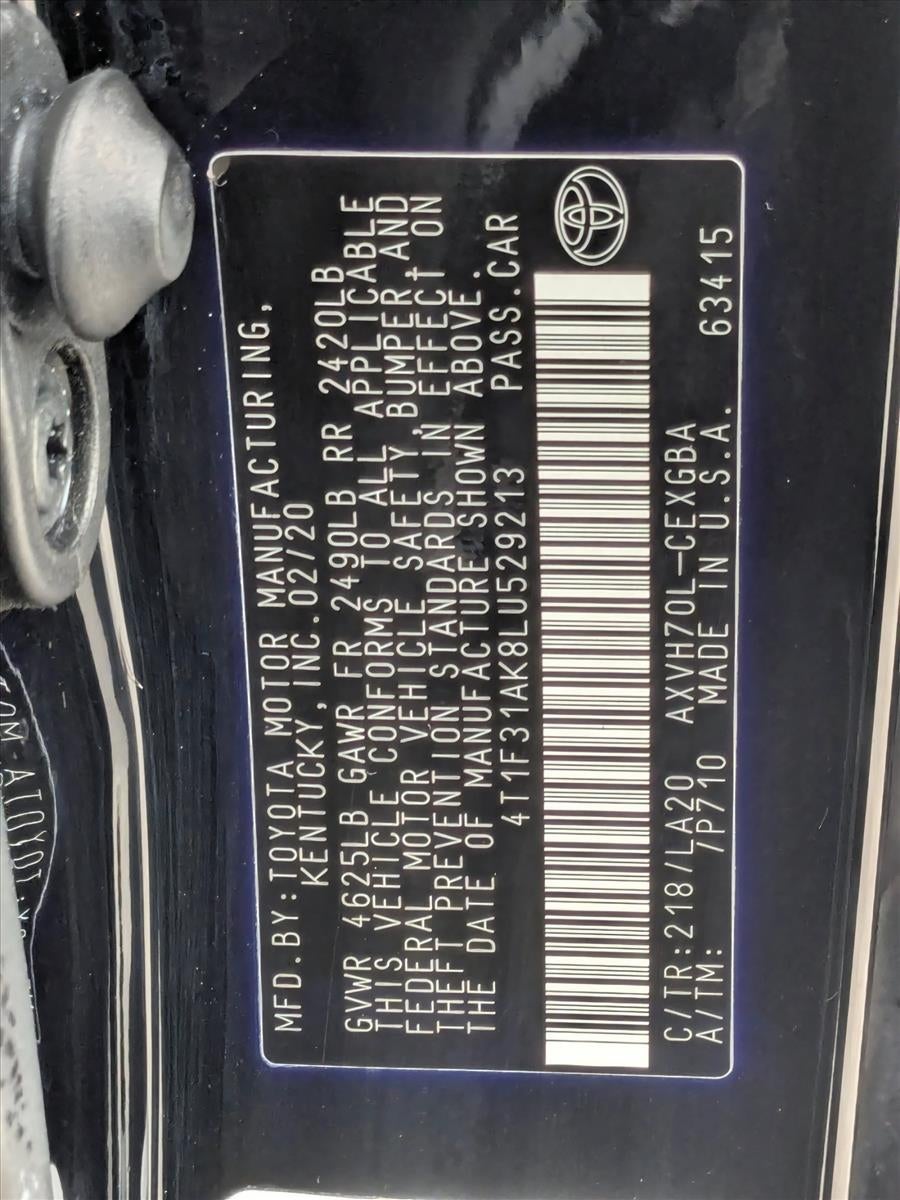 2020 Toyota Camry Hybrid XLE CVT (Natl)