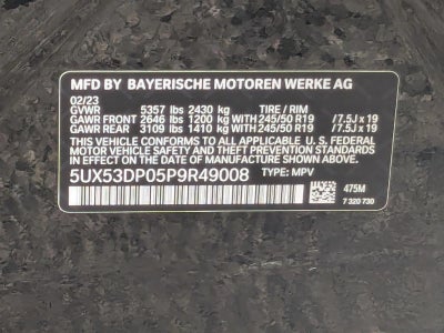 2023 BMW X3 xDrive30i Sports Activity Vehicle