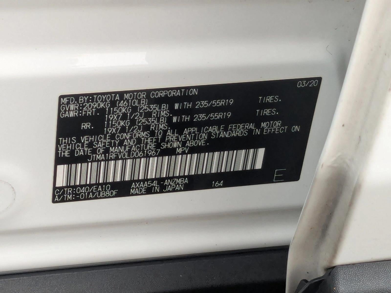 2020 Toyota RAV4 XLE Premium AWD (Natl)