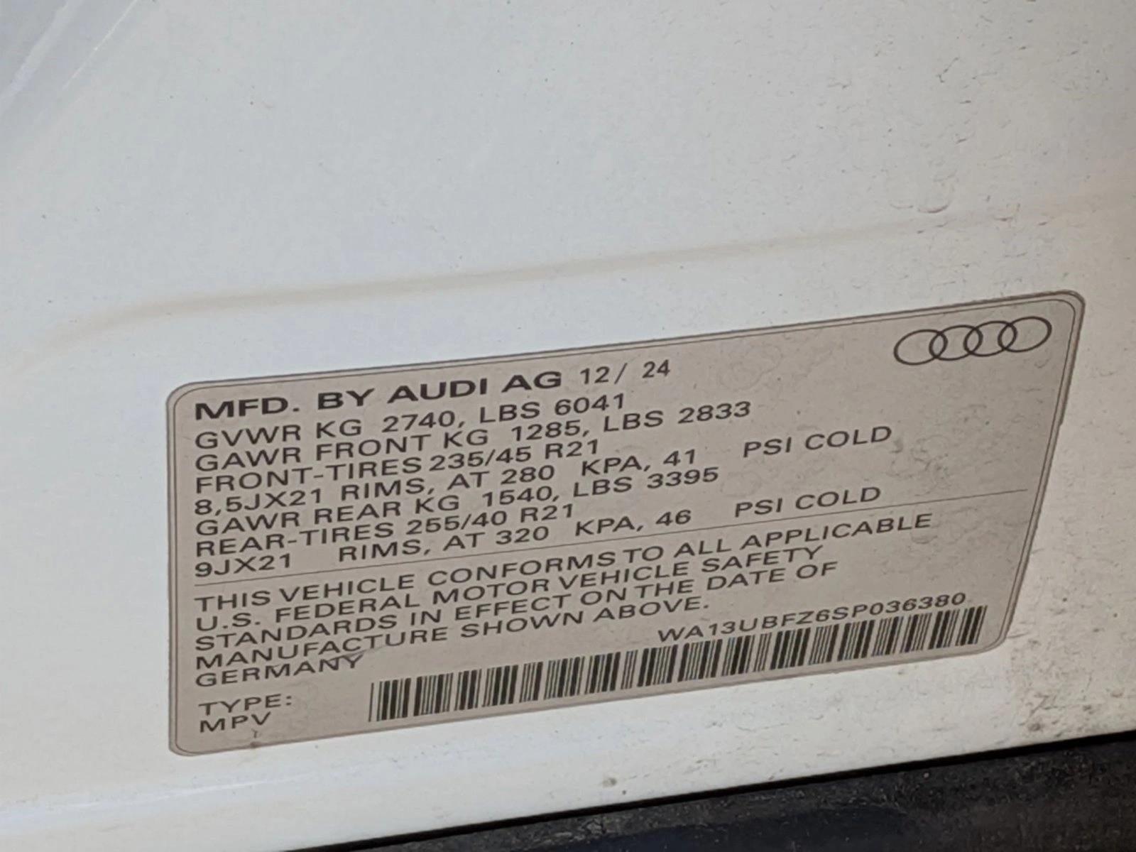 2025 Audi Q4 e-tron Sportback Premium Plus 55 quattro