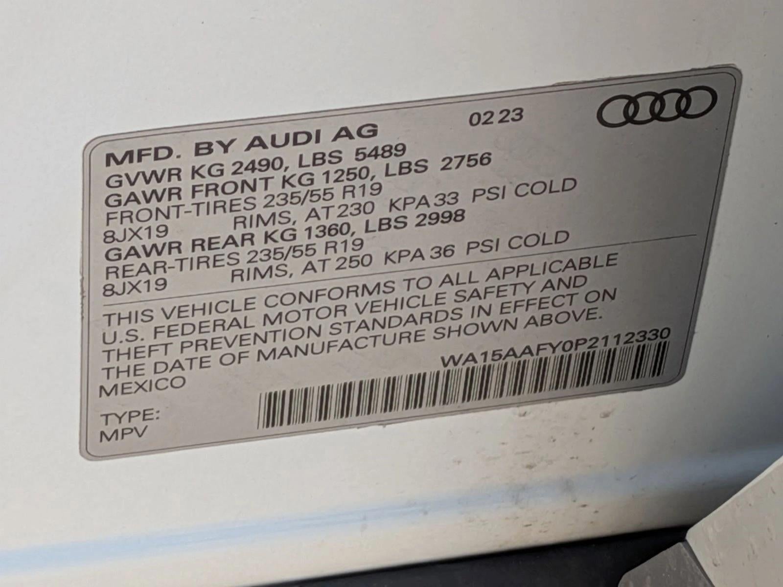 2023 Audi Q5 Sportback S line Premium Plus 45 TFSI quattro