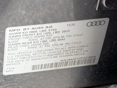 2023 Audi SQ5 Premium Plus 3.0 TFSI quattro