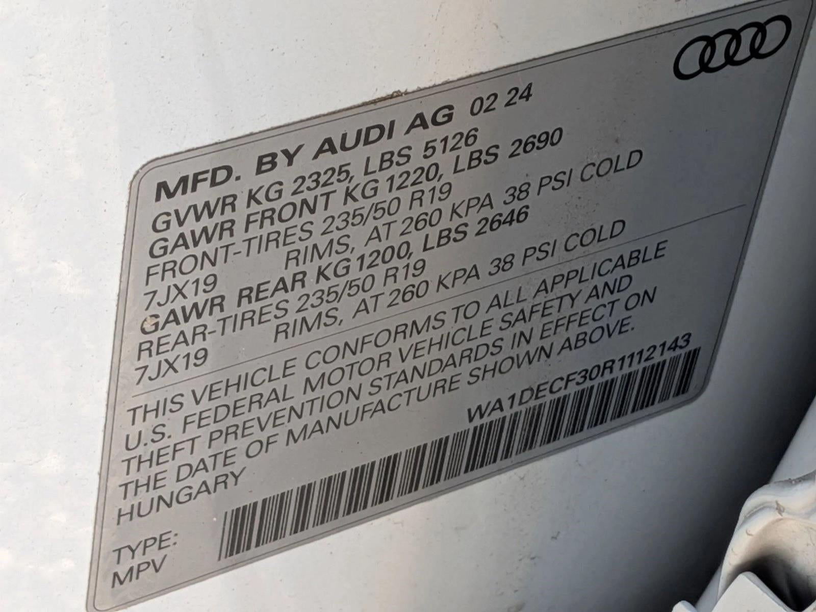 2024 Audi Q3 S line Premium 45 TFSI quattro
