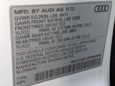 2023 Audi Q8 Premium Plus 55 TFSI quattro
