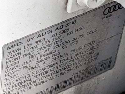 2017 Audi Q7 3.0 TFSI Premium Plus