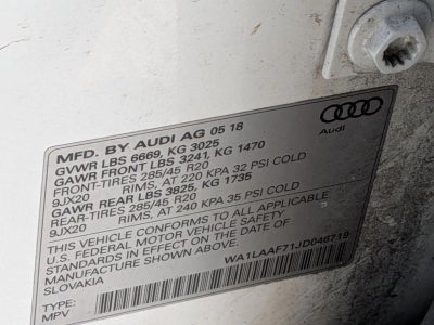 2018 Audi Q7 3.0 TFSI Premium Plus