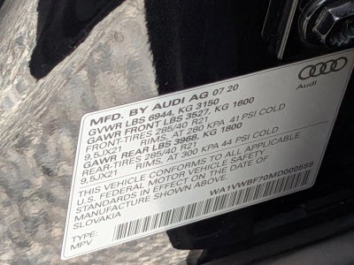2021 Audi SQ7 Prestige 4.0 TFSI quattro