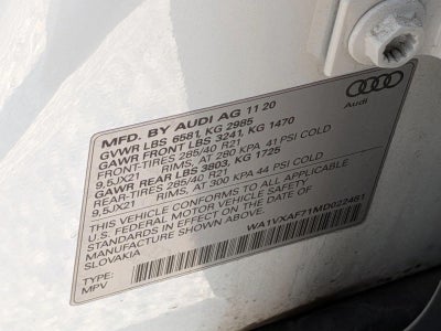 2021 Audi Q7 Prestige 55 TFSI quattro