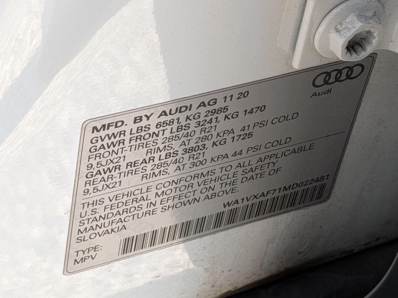 2021 Audi Q7 Prestige 55 TFSI quattro