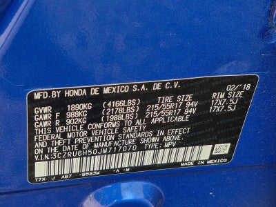 2018 Honda HR-V EX AWD CVT