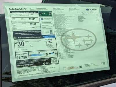 2025 Subaru Legacy Limited AWD