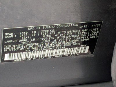 2021 Subaru Outback Limited CVT