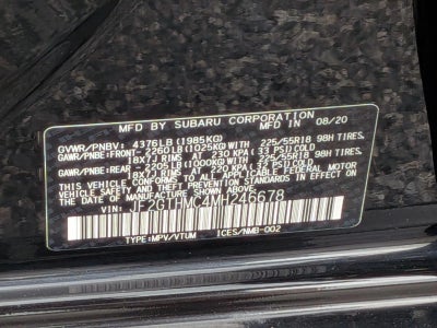 2021 Subaru Crosstrek Limited CVT