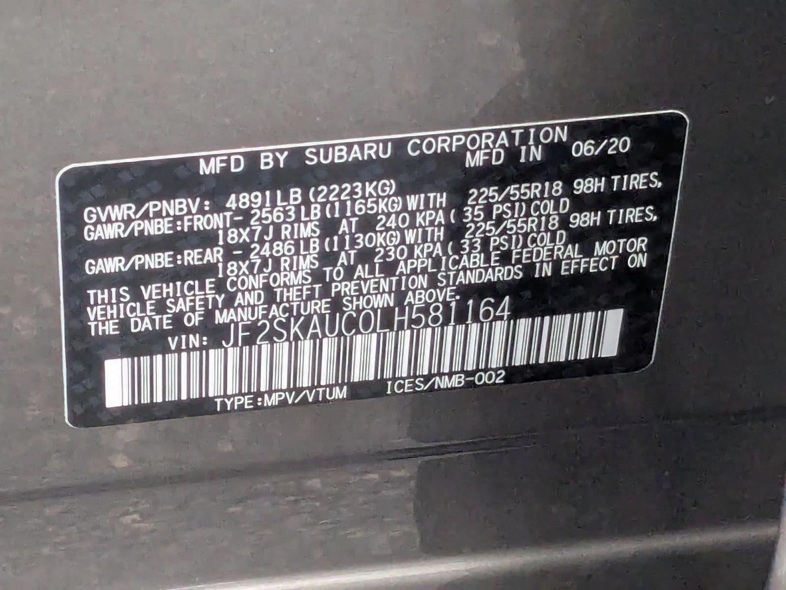 2020 Subaru Forester Limited CVT