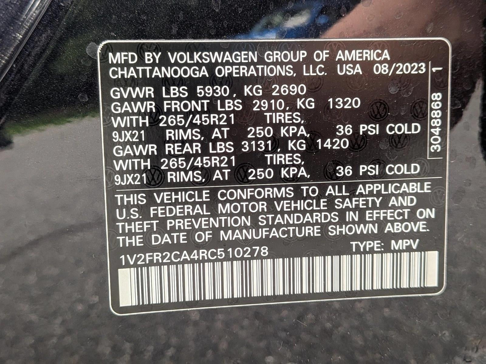 2024 Volkswagen Atlas 2.0T SEL Premium R-Line 4MOTION