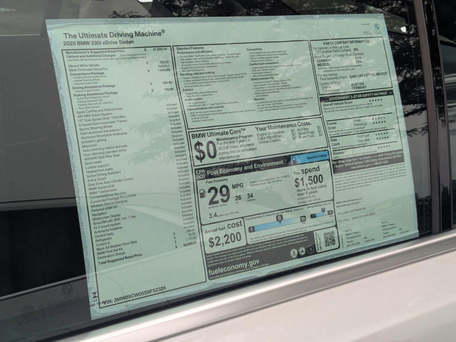 2025 BMW 330i xDrive Sedan