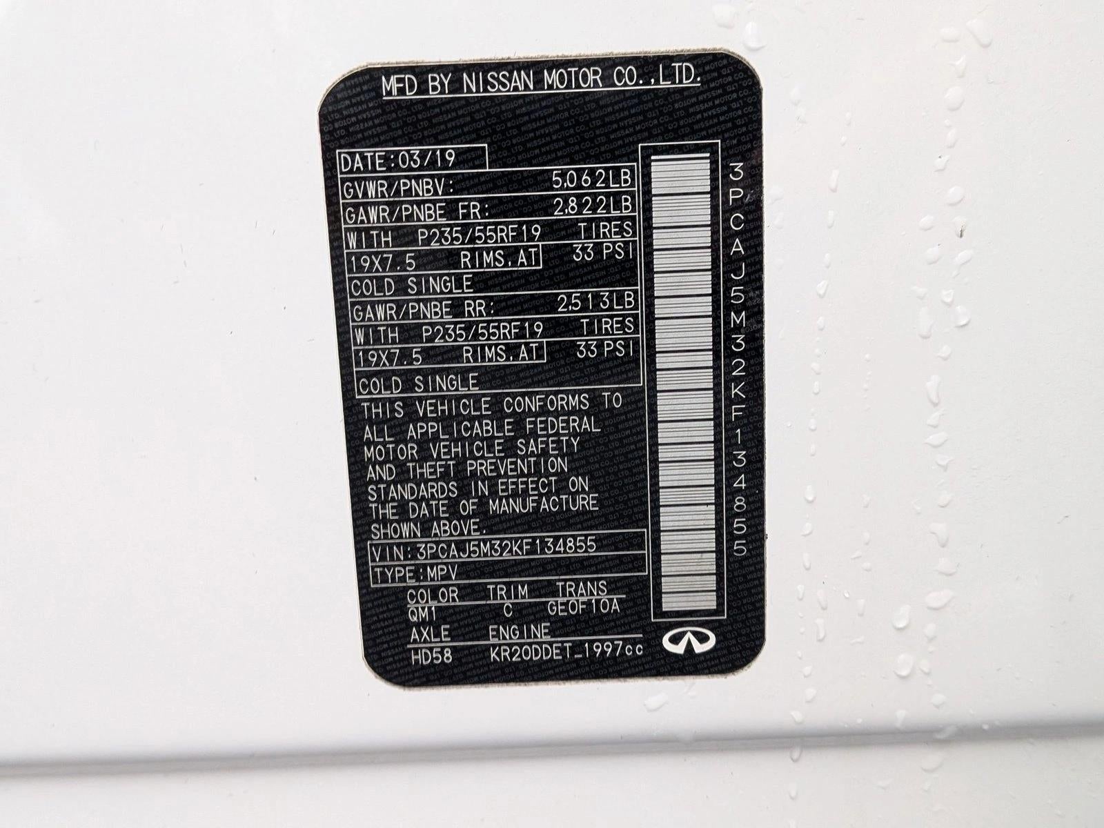 2019 INFINITI QX50 LUXE AWD