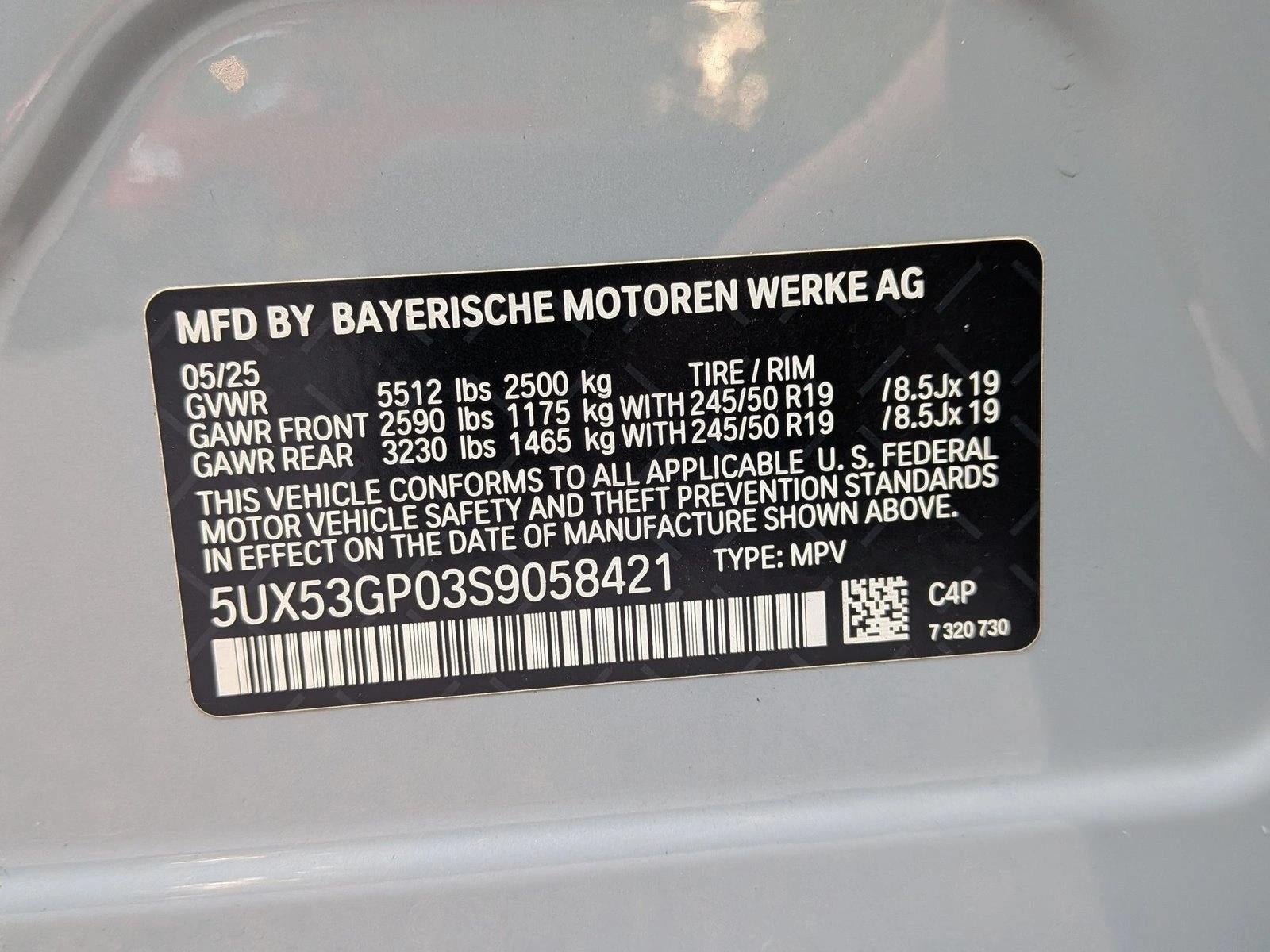 2025 BMW X3 30 xDrive Sports Activity Vehicle