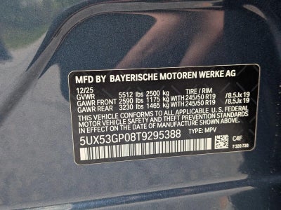 2026 BMW X3 30 xDrive Sports Activity Vehicle