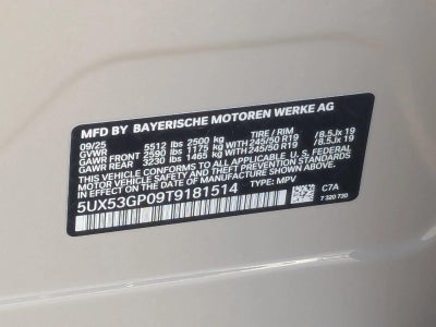 2026 BMW X3 30 xDrive Sports Activity Vehicle