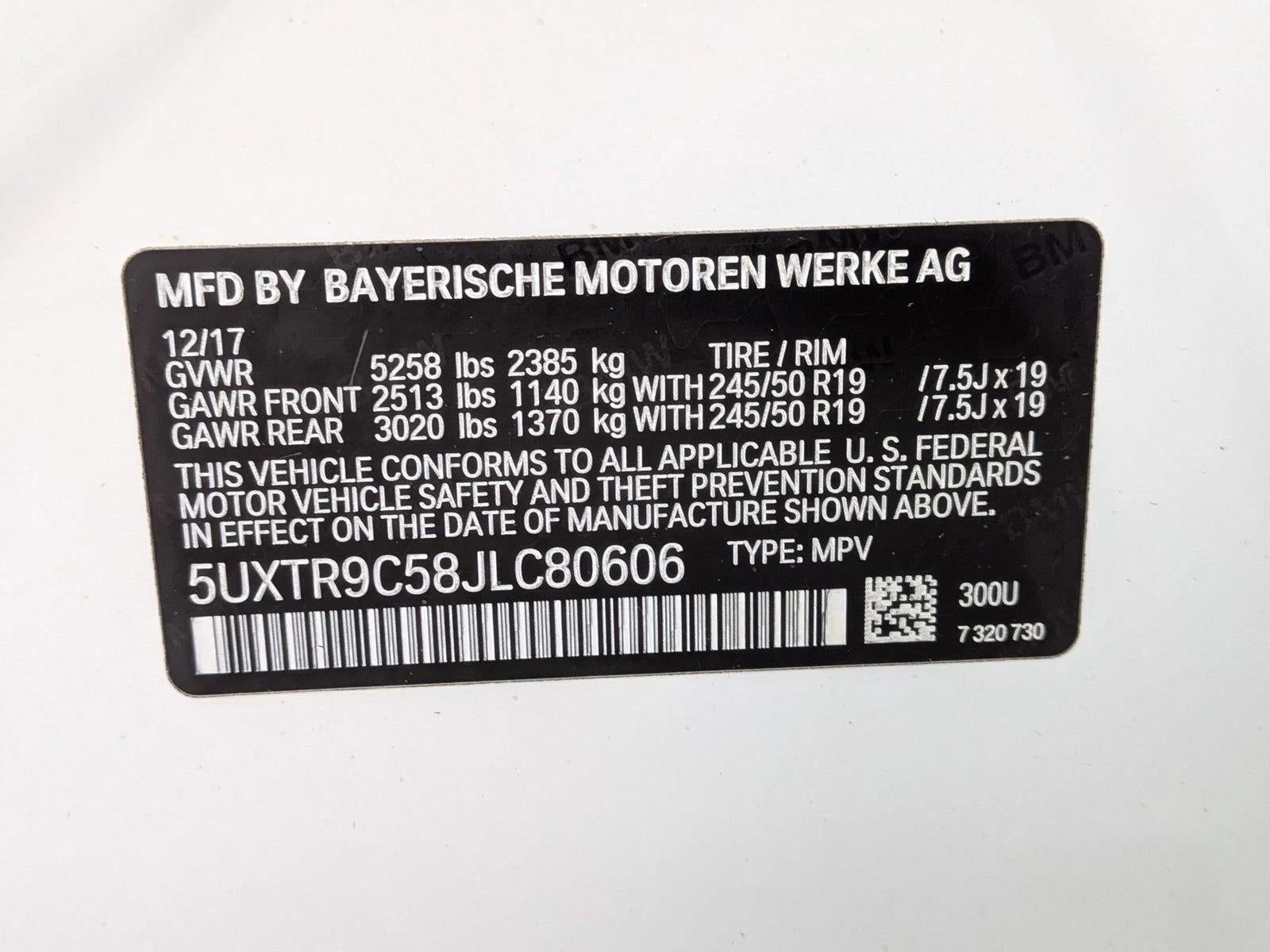 2018 BMW X3 xDrive30i Sports Activity Vehicle
