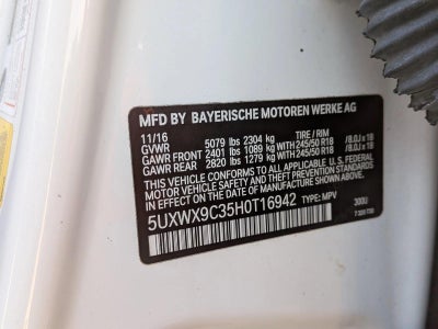 2017 BMW X3 xDrive28i Sports Activity Vehicle