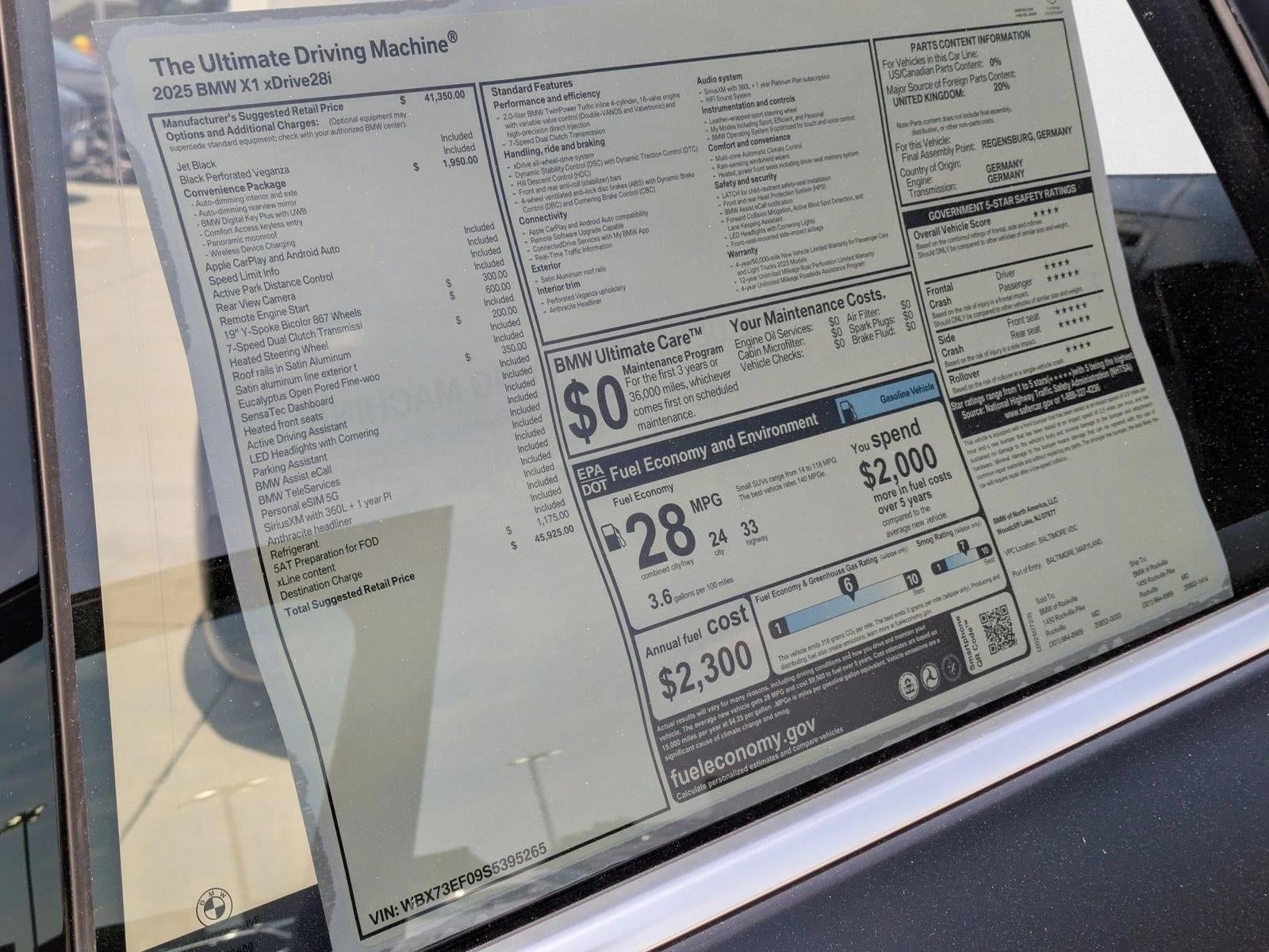 2025 BMW X1 xDrive28i Sports Activity Vehicle