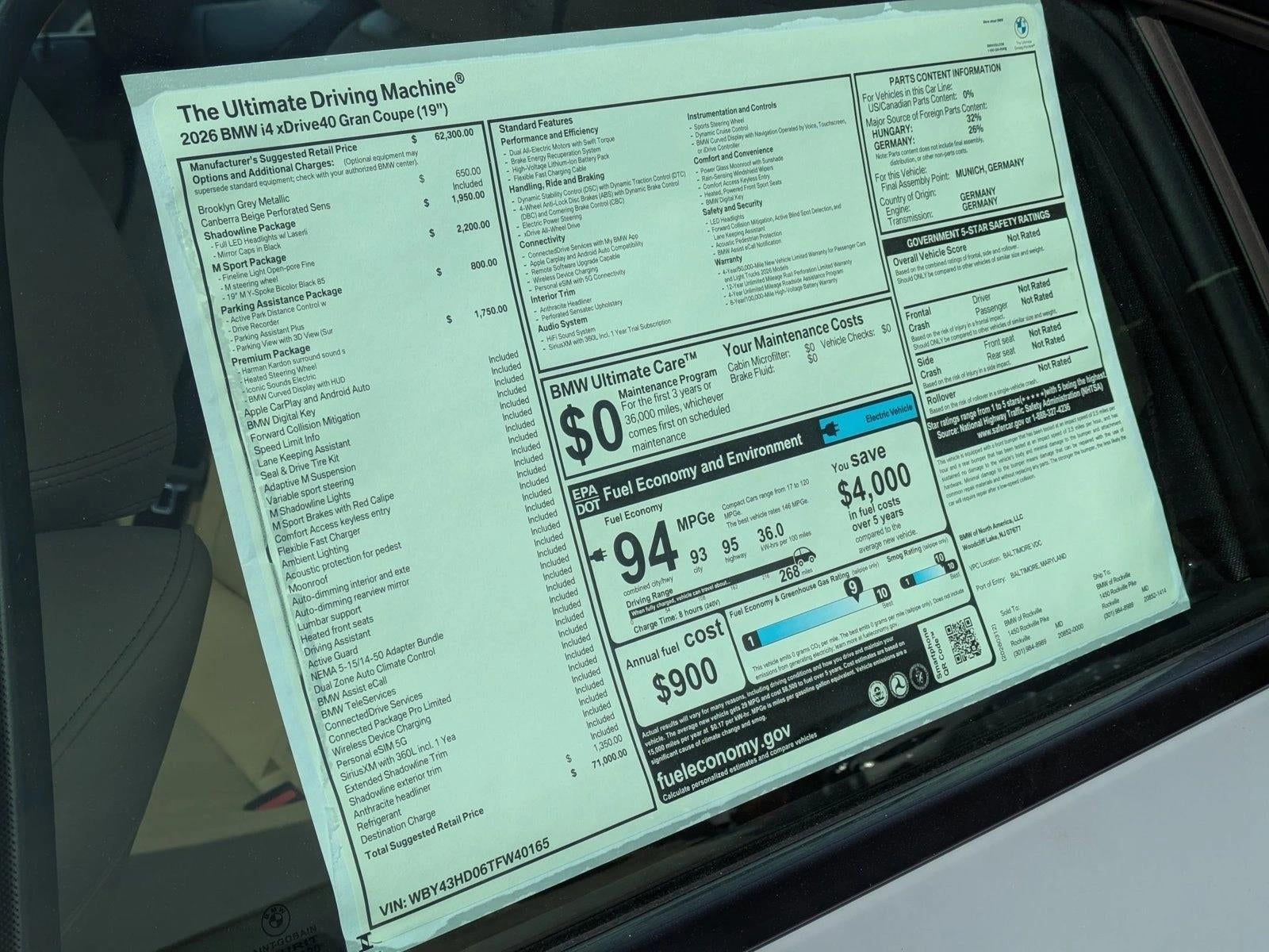 2026 BMW i4 Gran Coupe