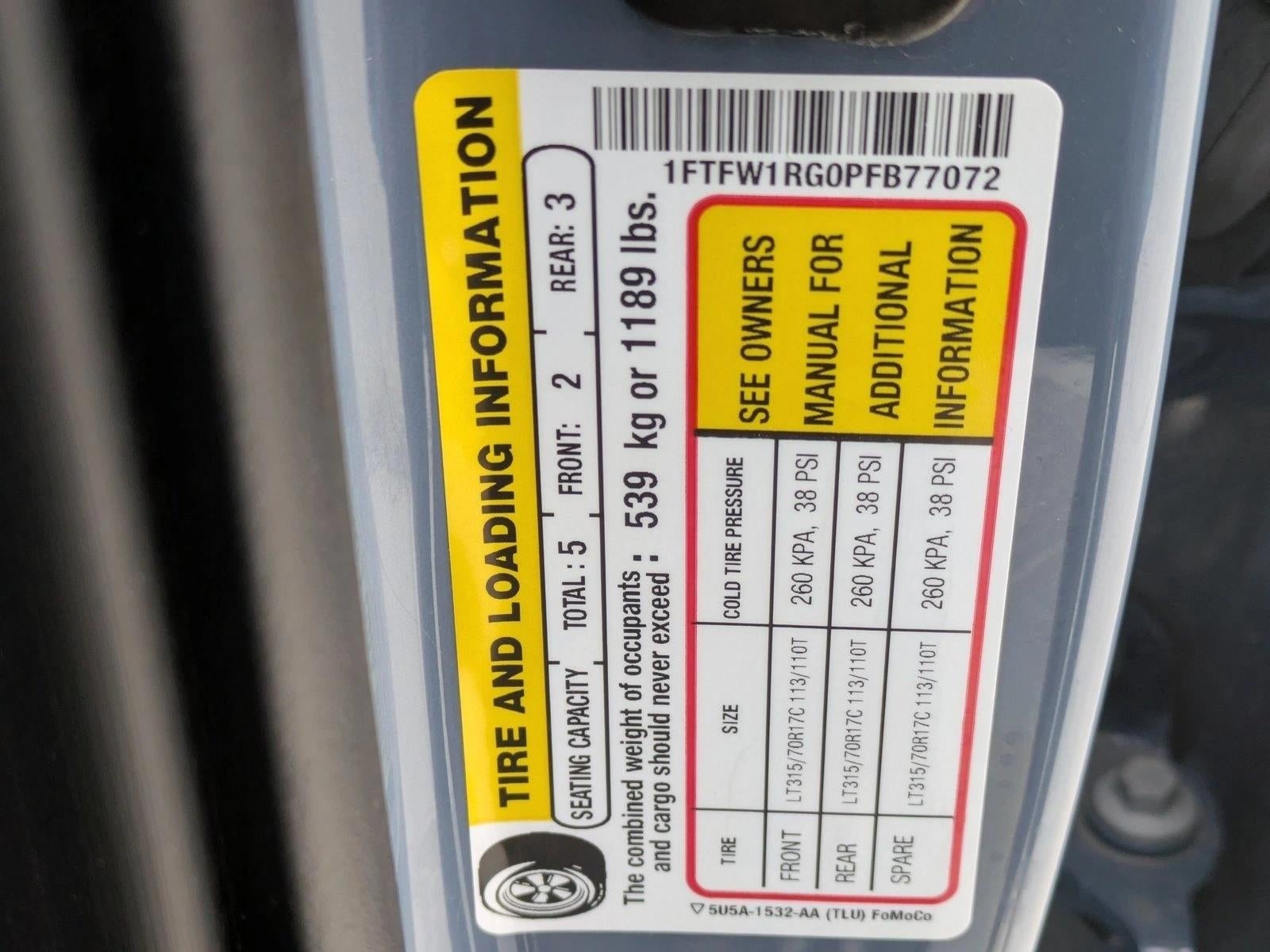 2023 Ford F-150 Raptor 4WD SuperCrew 5.5' Box