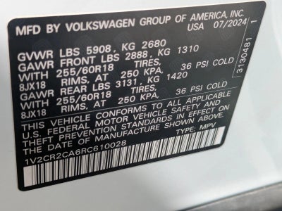 2024 Volkswagen Atlas 2.0T Peak Edition SE w/Technology 4MOTION